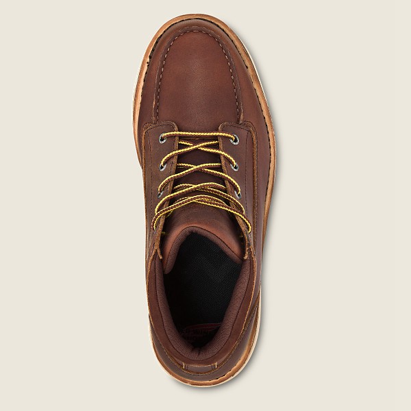 Work Støvler Herre - Red Wing Traction Tred Lite - Waterproof Soft Toe Chukka - Brune - NXBHRL-839